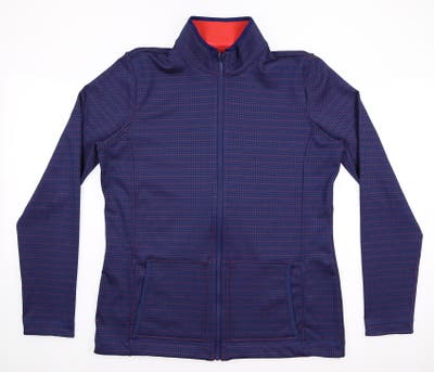 New Womens EP NY Reversible Birdseye Dash Stripe Jacket Medium M Inky Multi MSRP $139
