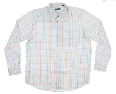 New Mens Turtleson Barnaby Plaid Performance Button Up Large L Multi MSRP $135 MS18W08