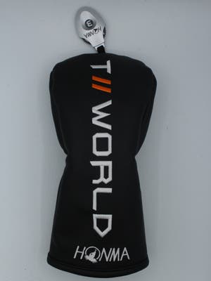 2019 Honma Tour World TW747 Fairway Wood Headcover w/Adjustable Tag Black / White