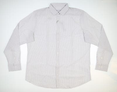 New Mens Mizzen and Main Golf Button Up X-Large XL White MSRP $125 L-6005