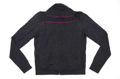 New Womens G-Fore Full Zip Golf Sweatshirt X-Large XL Gray MSRP $295 G4LS21S21
