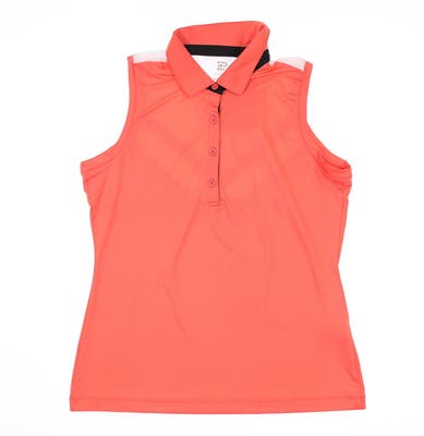 New Womens EP NY Sleeveless Golf Polo Medium M Pink MSRP $68 5449NDD