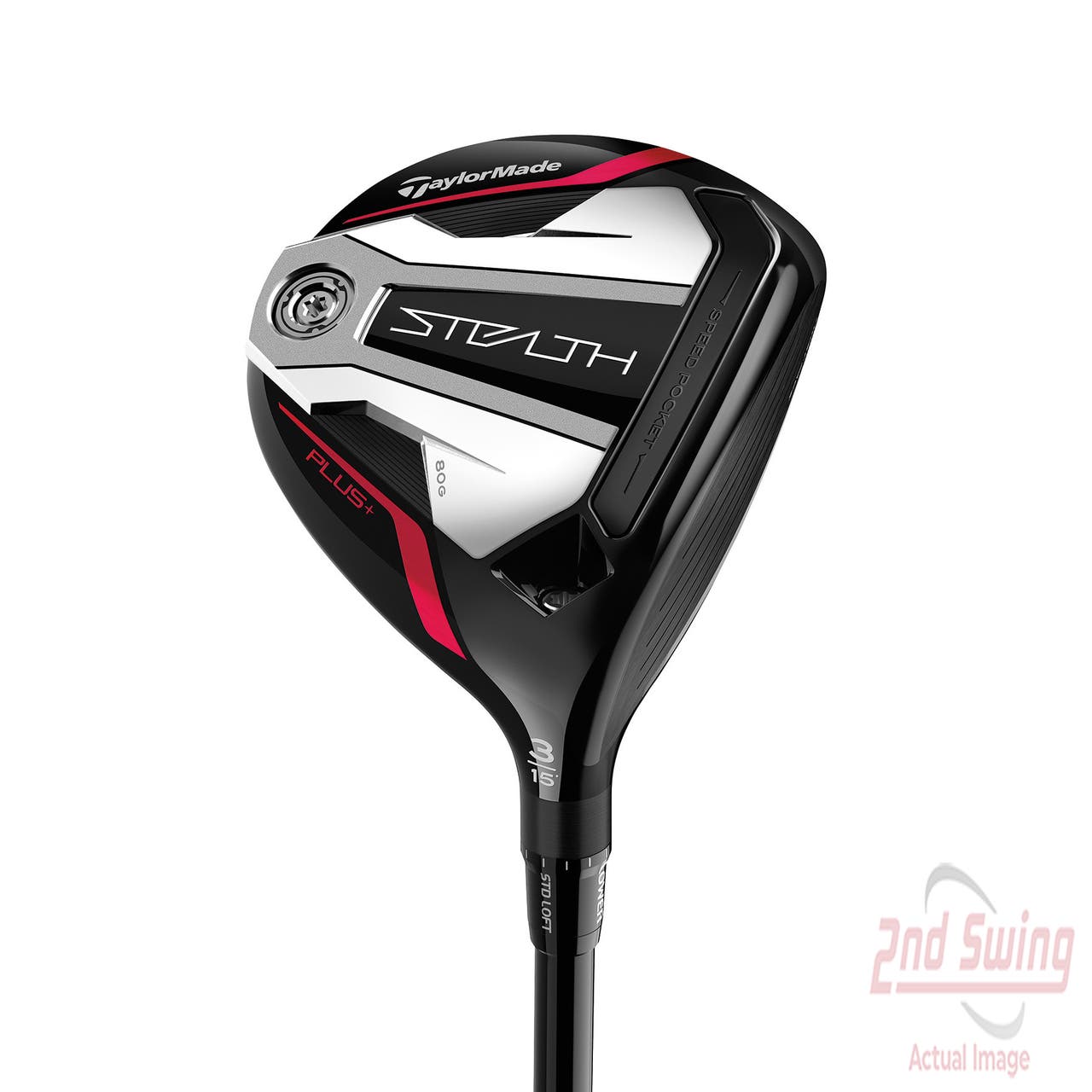 TaylorMade Stealth Plus Fairway Wood 3 Wood 3W 15° PX HZRDUS Smoke Red RDX 75 Graphite Stiff Right Handed